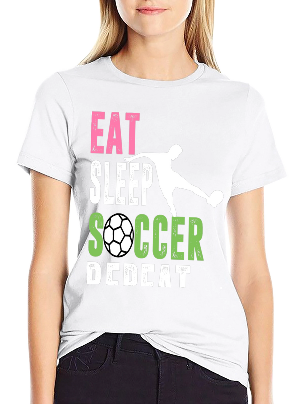 Eat Sleep Soccer Repeat Black T-Shirt