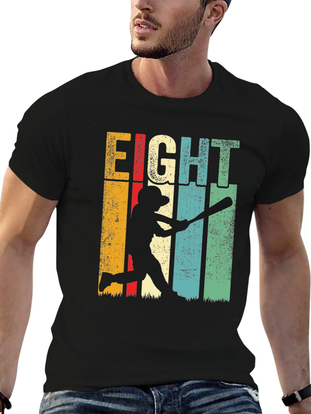 Eight Baseball Birthday T-Shirt