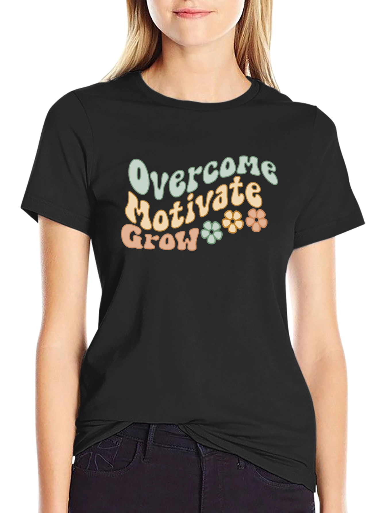 Overcome Motivate Grow Graphic Tee