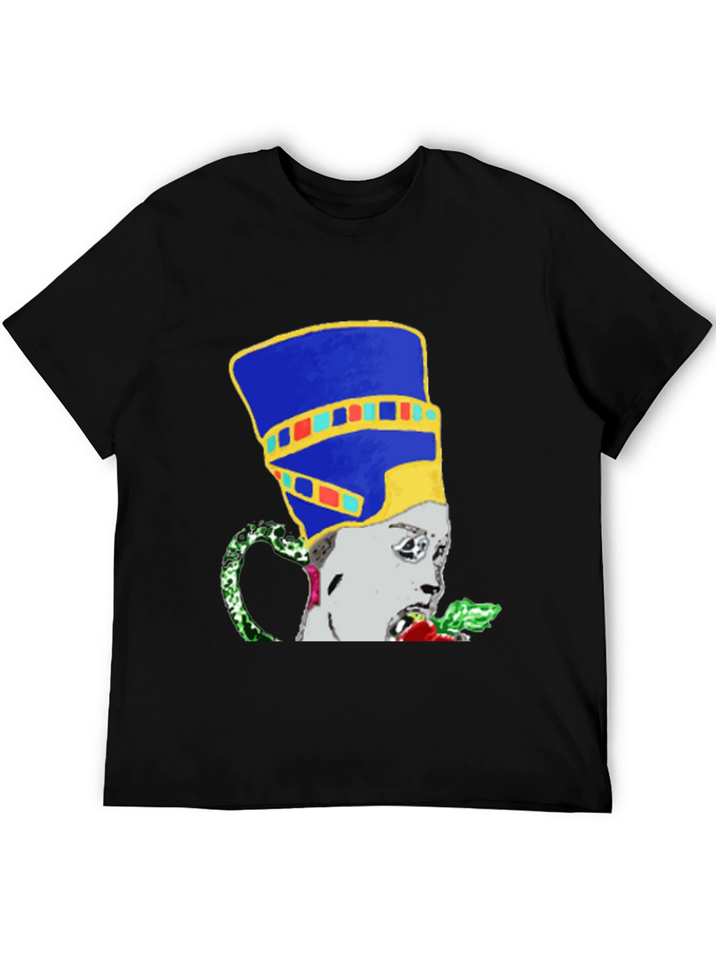 Pharaoh Graphic Print Black T-Shirt