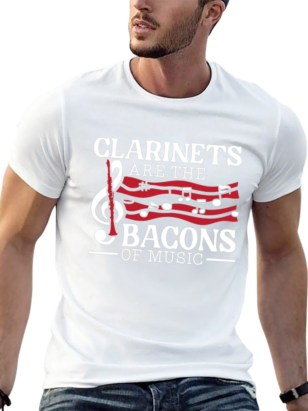 Clarinets are the Bacons of Music Graphic T-Shirt