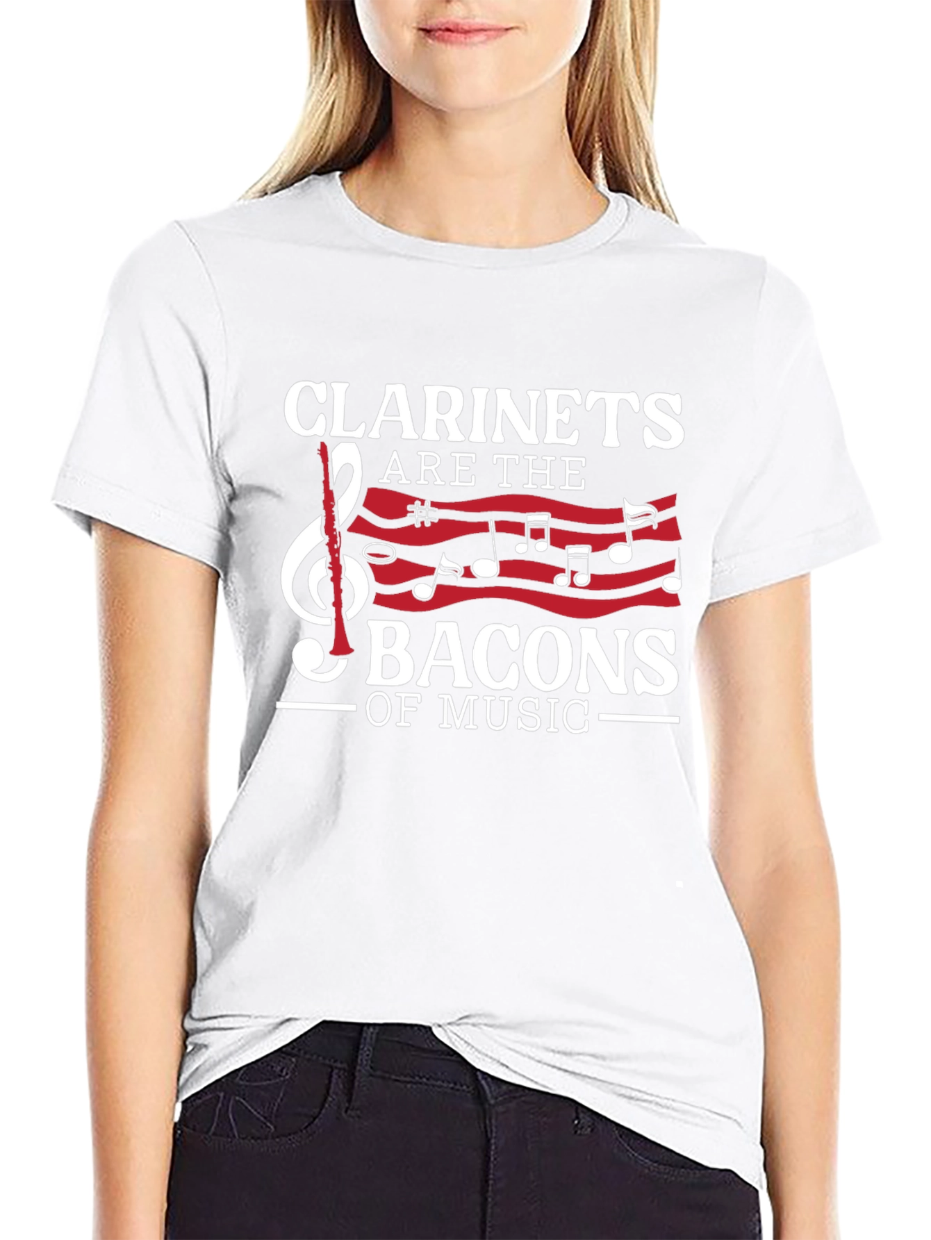 Clarinets are the Bacons of Music Graphic T-Shirt