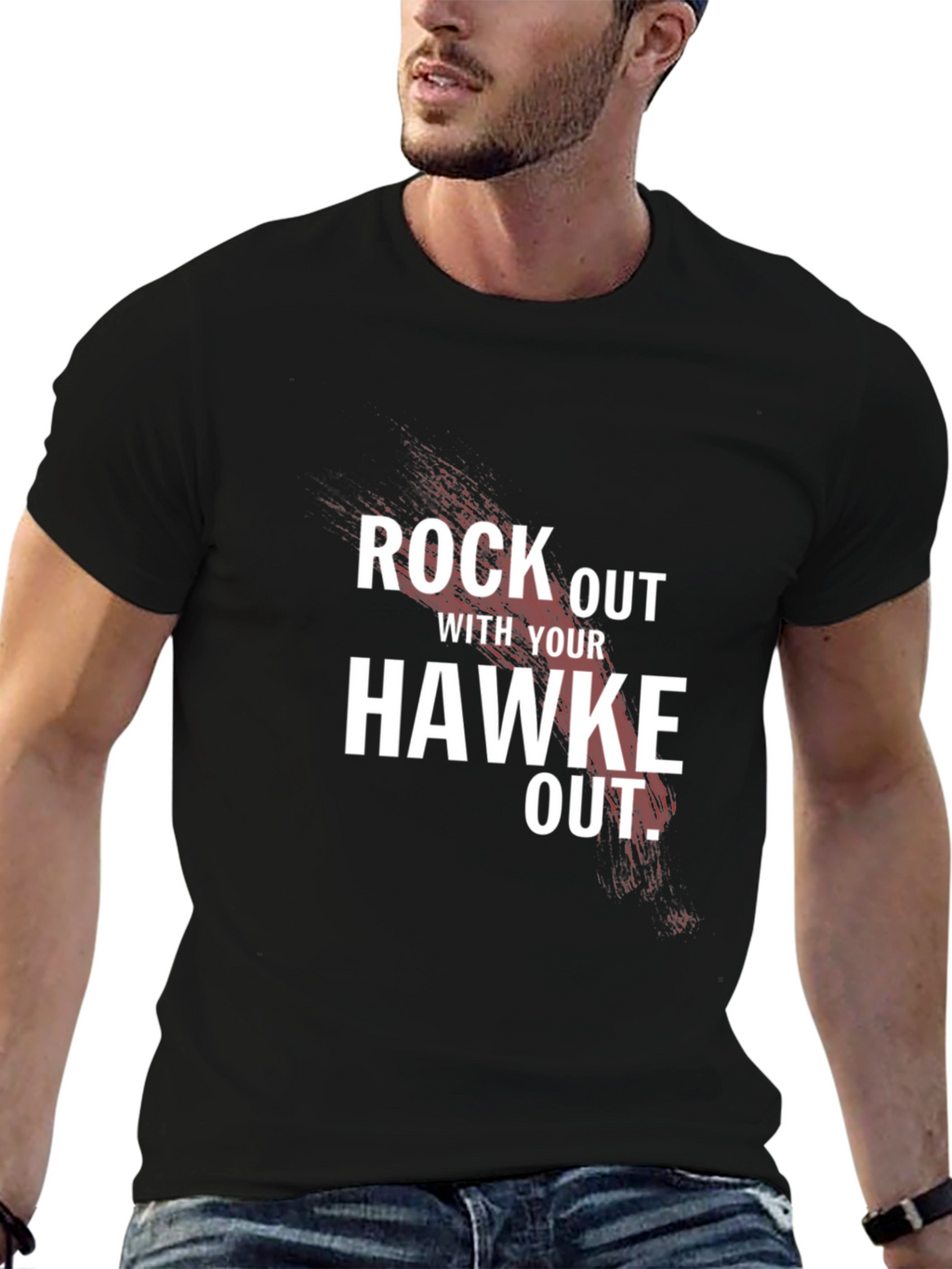 Rock Out With Your Hawke Out Black T-Shirt