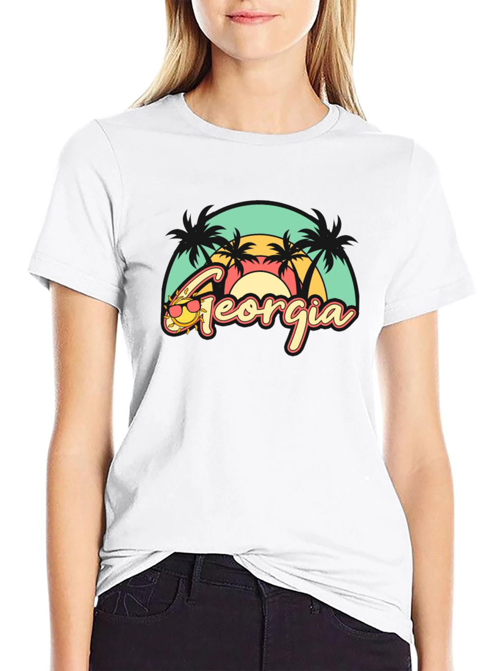 Georgia Retro Beach T-Shirt