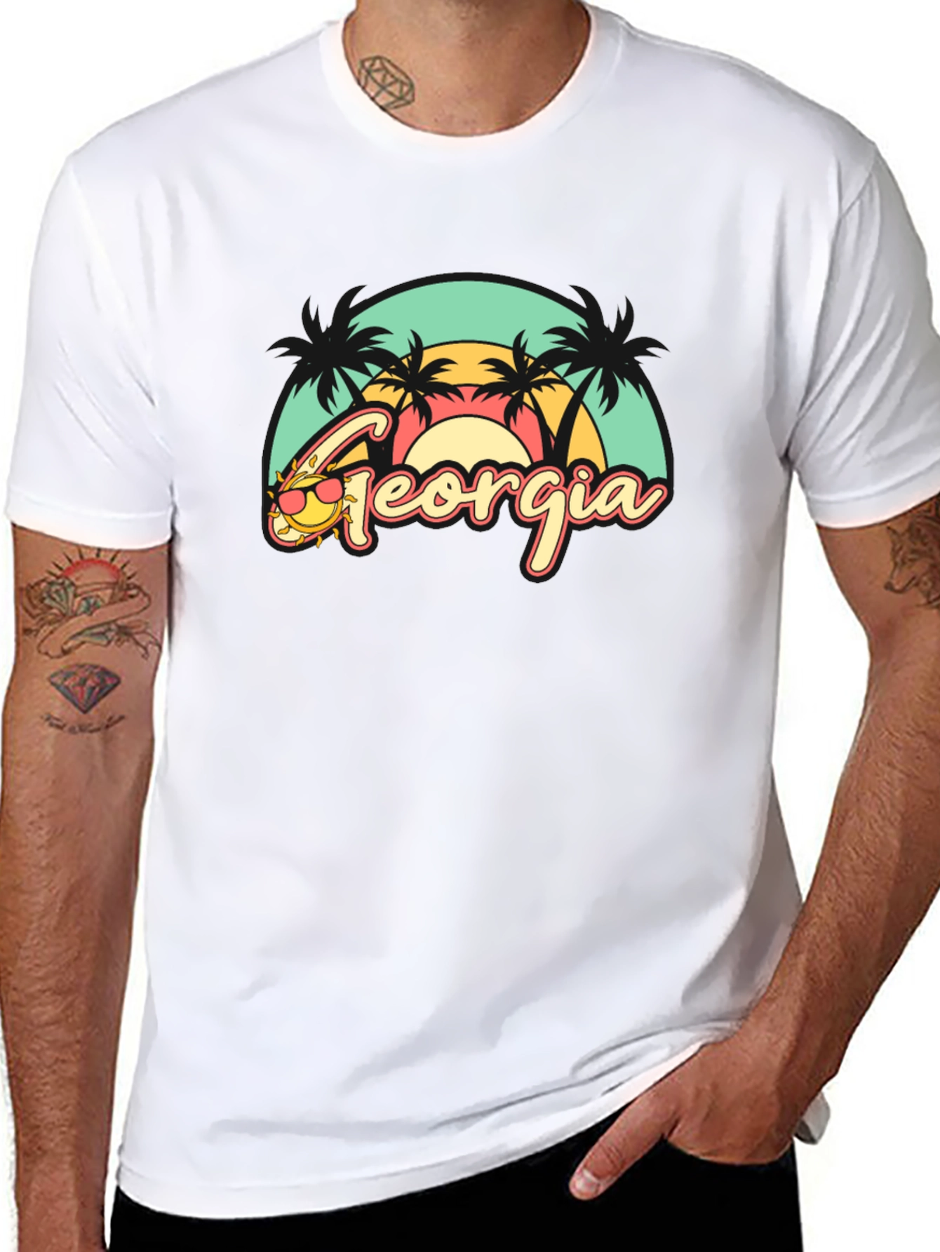 Georgia Retro Beach T-Shirt