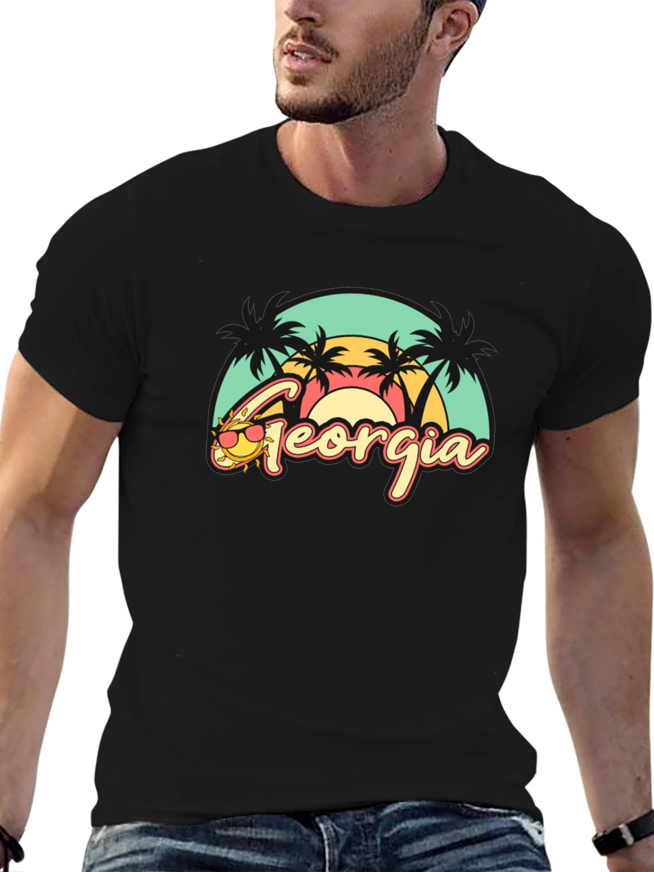 Georgia Retro Beach T-Shirt