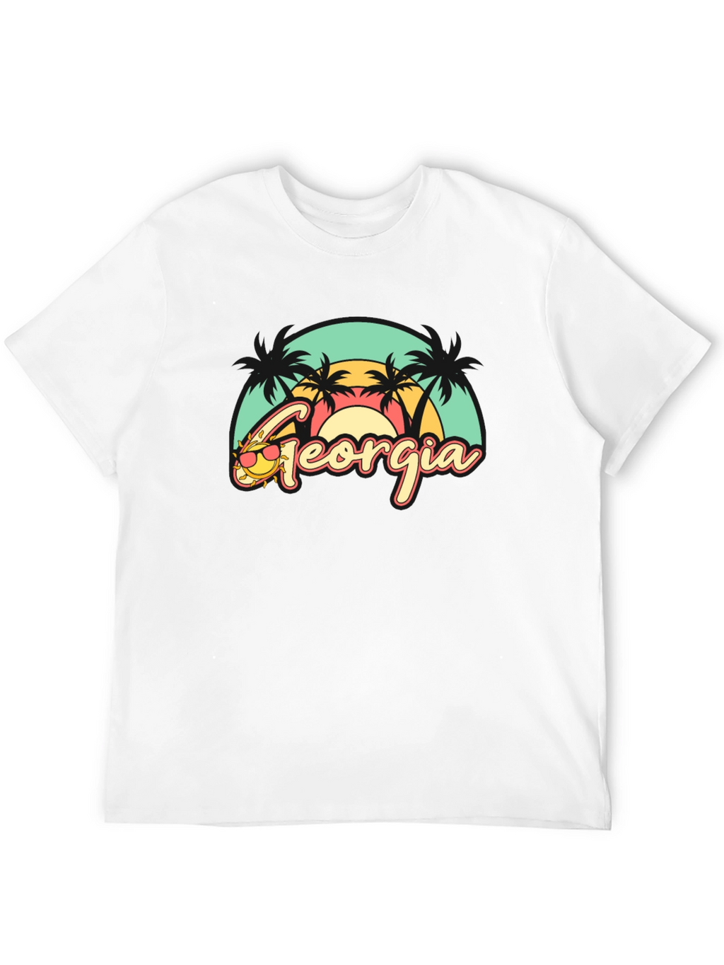 Georgia Retro Beach T-Shirt