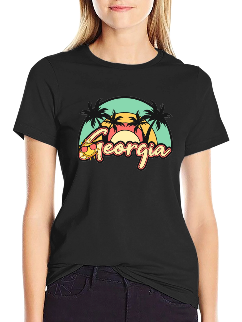 Georgia Retro Beach T-Shirt