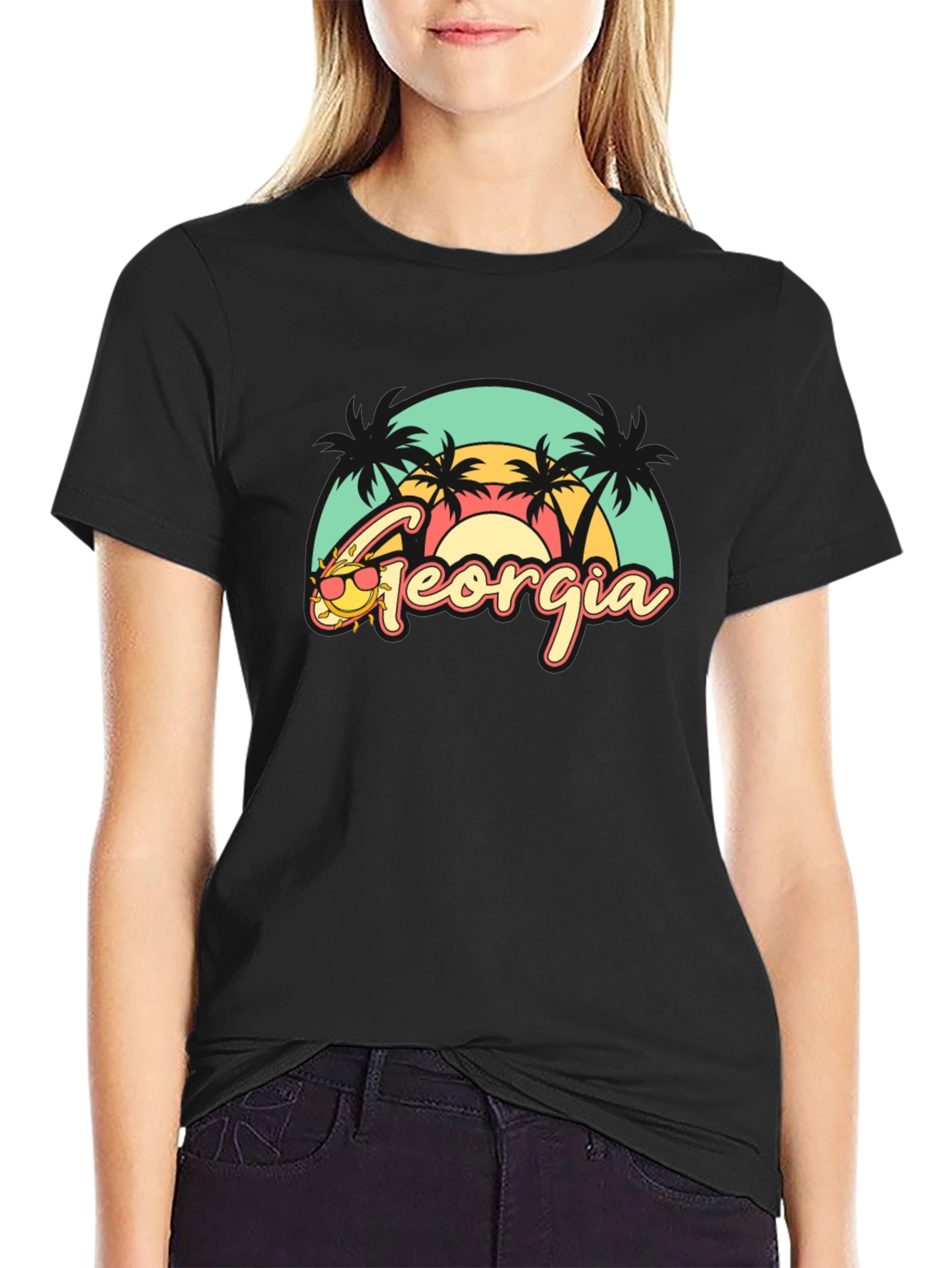 Georgia Retro Beach T-Shirt