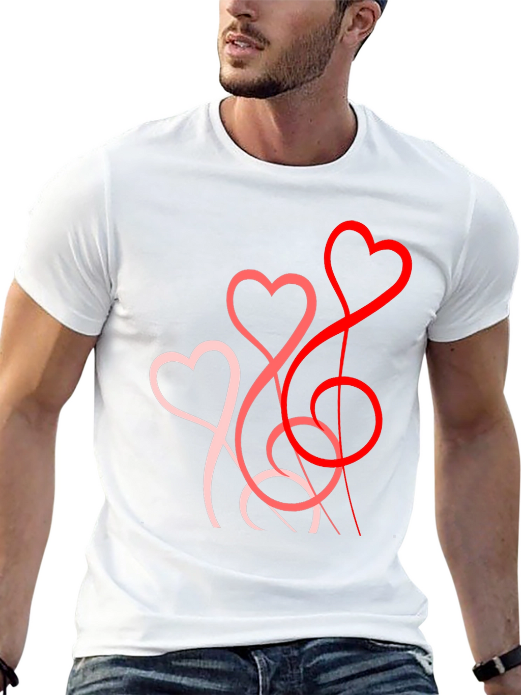 Heart String T-Shirt - Stylish Valentines Day Gift