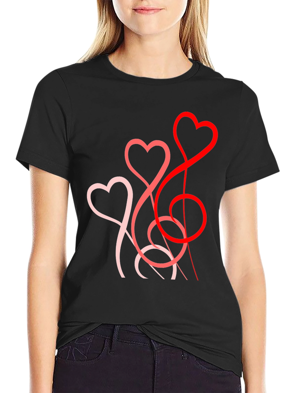 Heart String T-Shirt - Stylish Valentines Day Gift