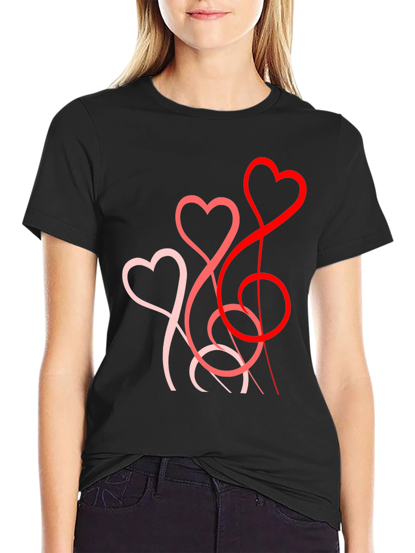 Heart String T-Shirt - Stylish Valentines Day Gift