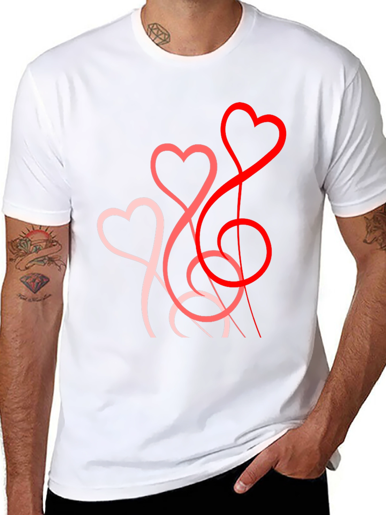 Heart String T-Shirt - Stylish Valentines Day Gift