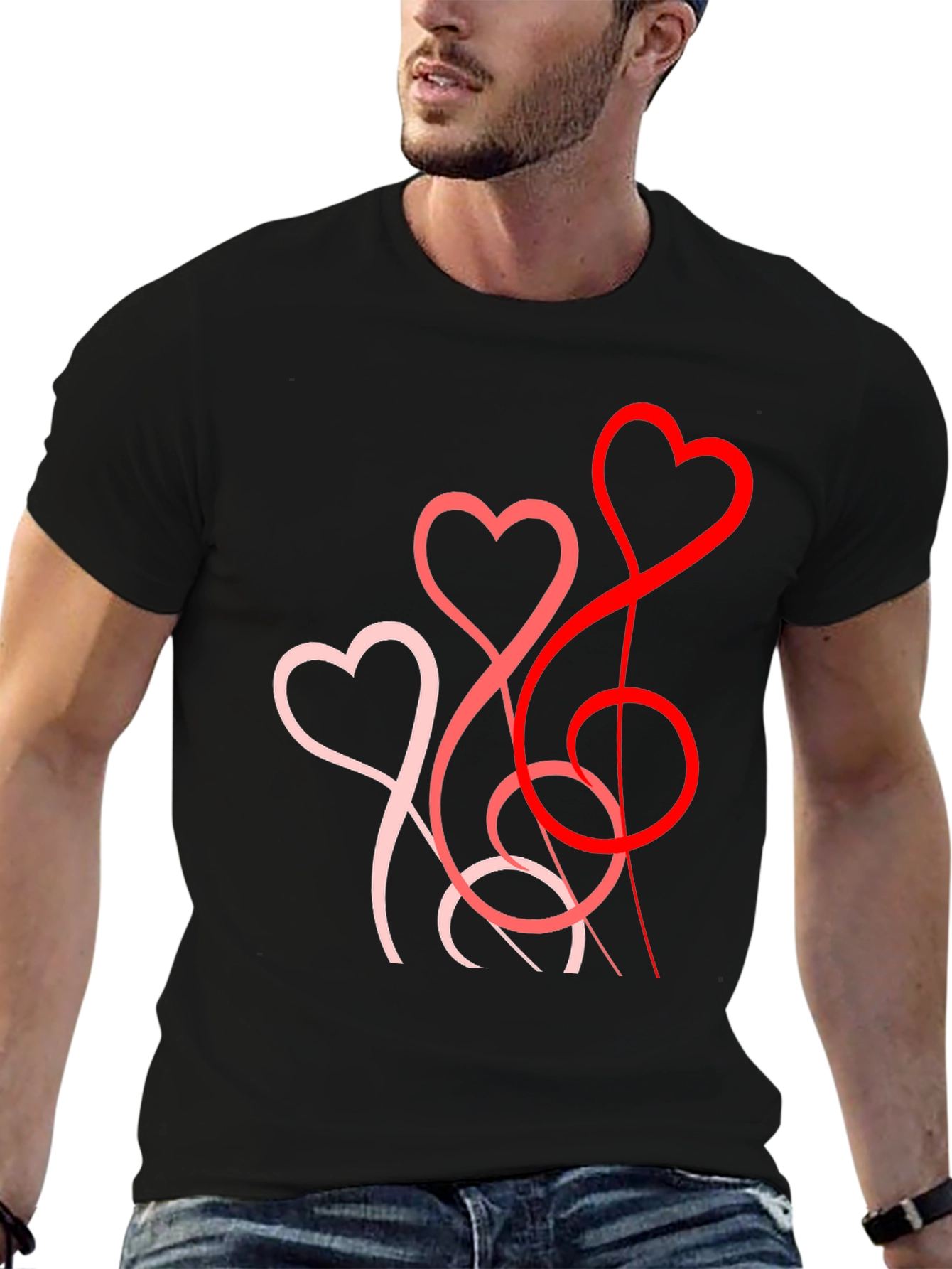 Heart String T-Shirt - Stylish Valentines Day Gift