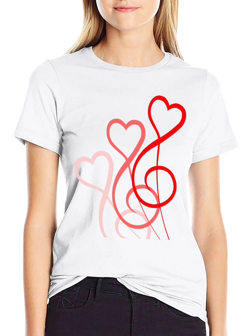 Heart String T-Shirt - Stylish Valentines Day Gift