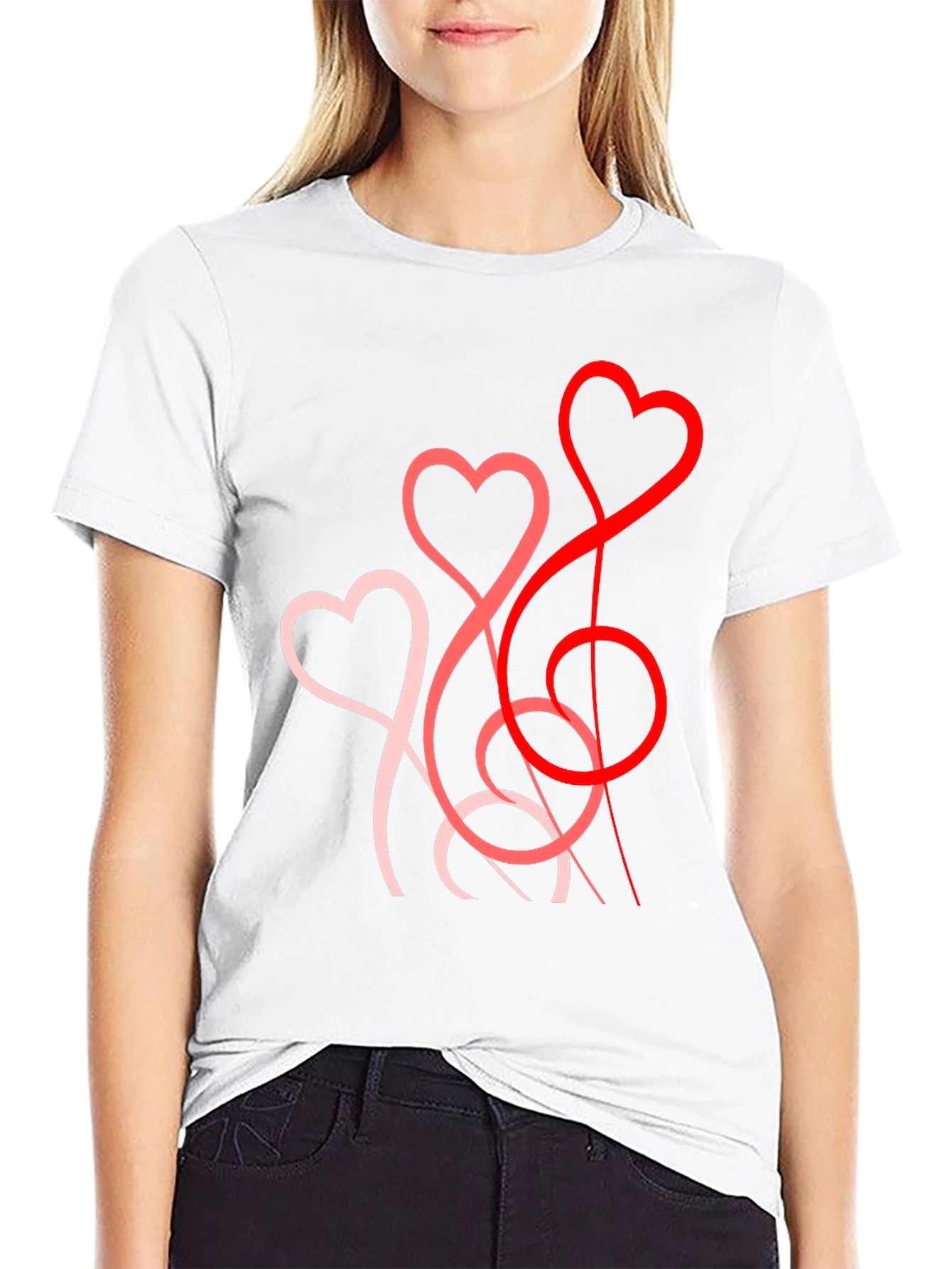 Heart String T-Shirt - Stylish Valentines Day Gift