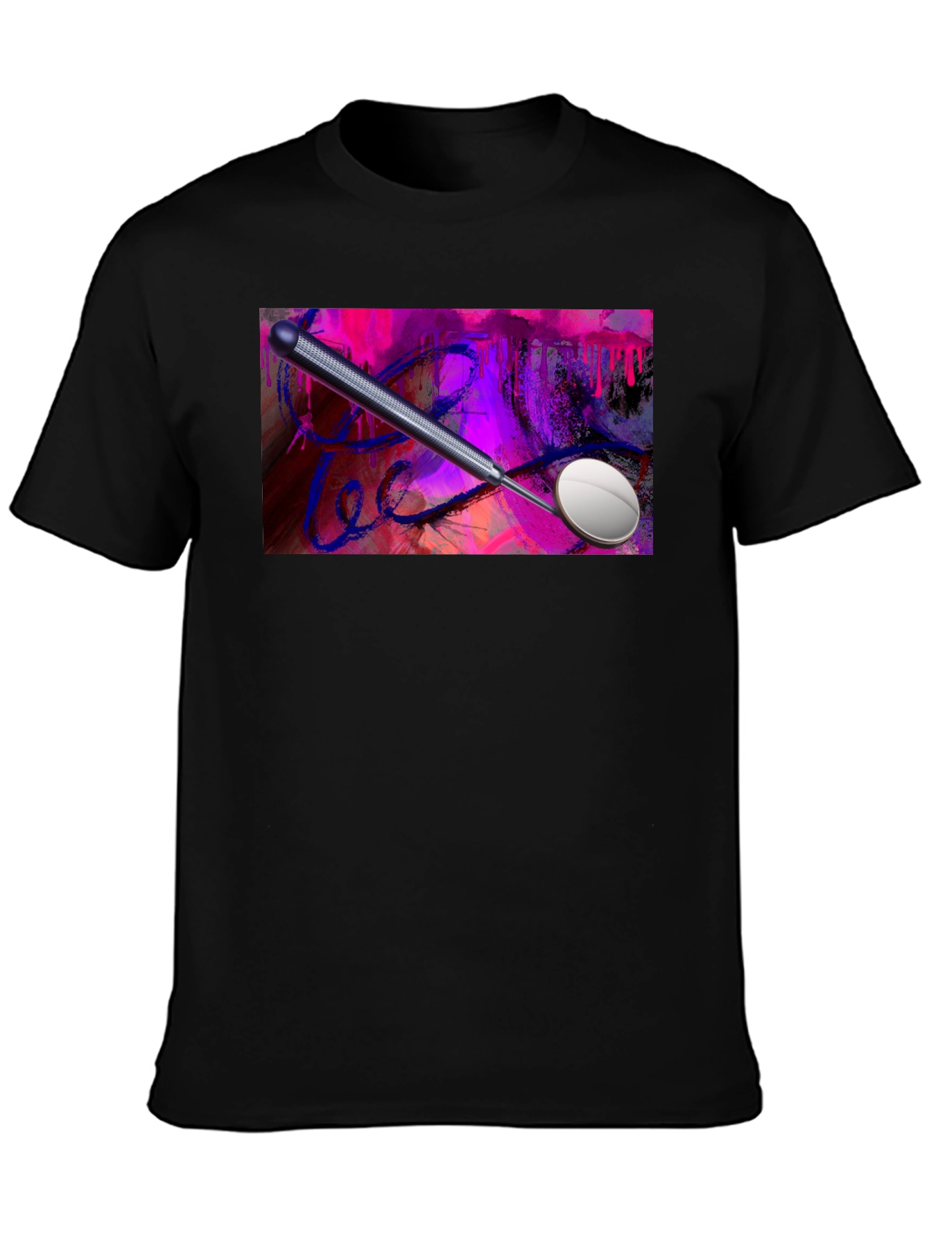 Dentist Mirror Abstract Art T-Shirt