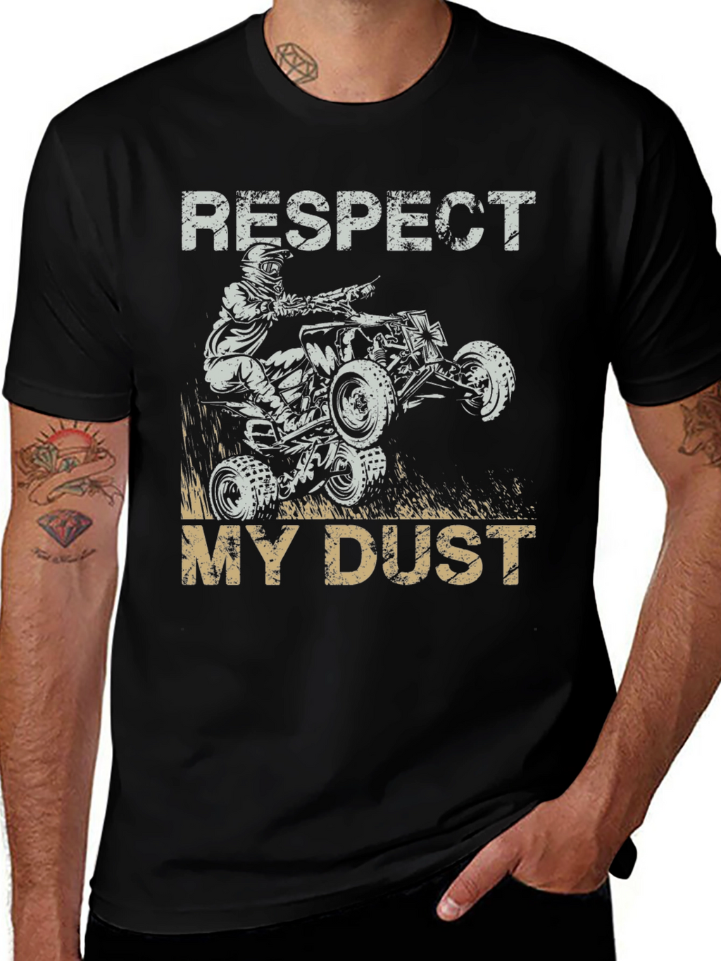 Respect My Dust ATV Rider Graphic Tee