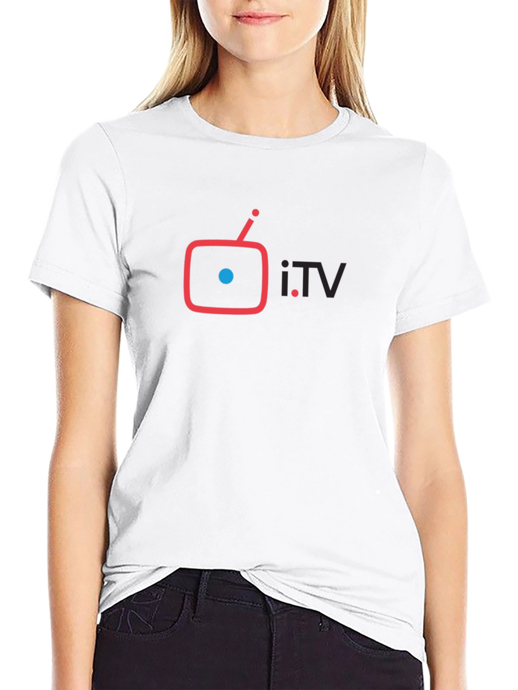 i.TV Graphic T-Shirt - Black