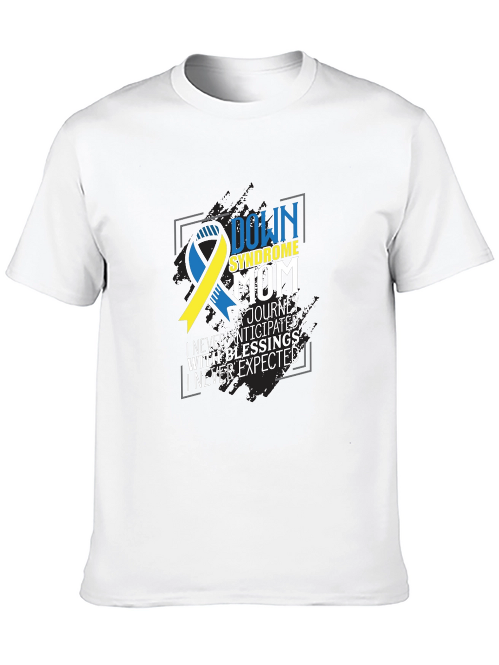 Down Syndrome Mom Tee - Awareness Ribbon Graphic T-Shirt
