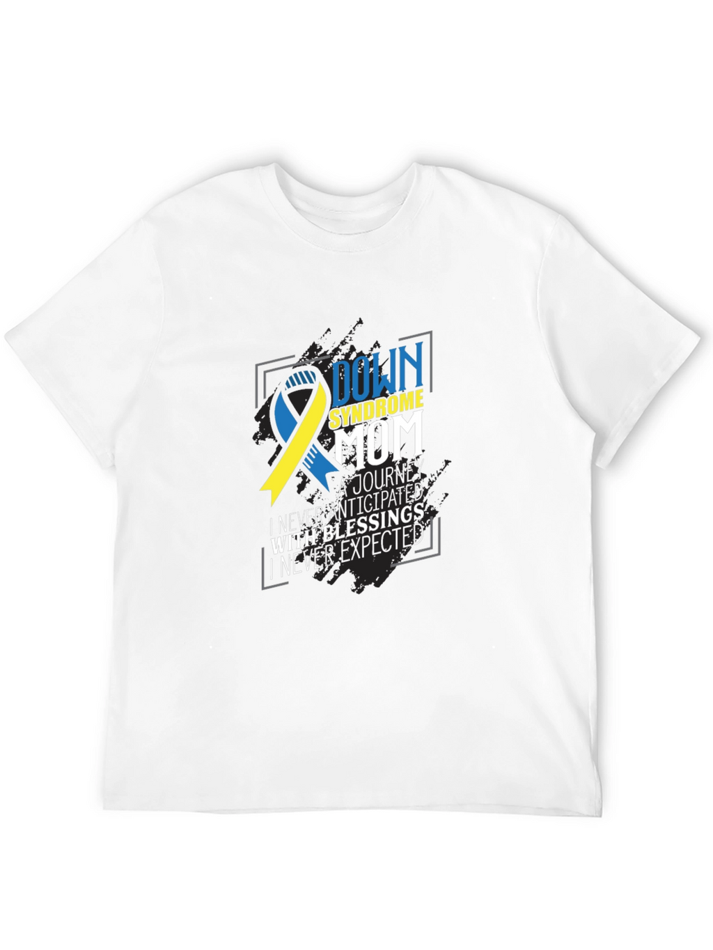 Down Syndrome Mom Tee - Awareness Ribbon Graphic T-Shirt