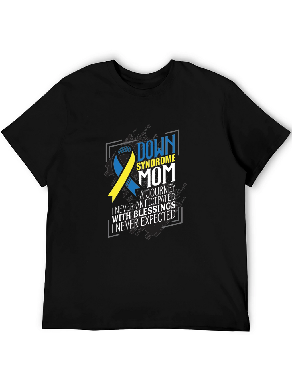 Down Syndrome Mom Tee - Awareness Ribbon Graphic T-Shirt