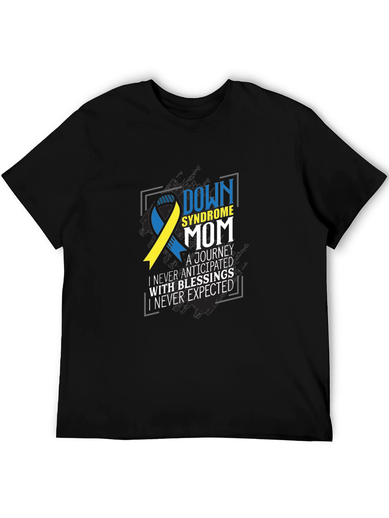 Down Syndrome Mom Tee - Awareness Ribbon Graphic T-Shirt