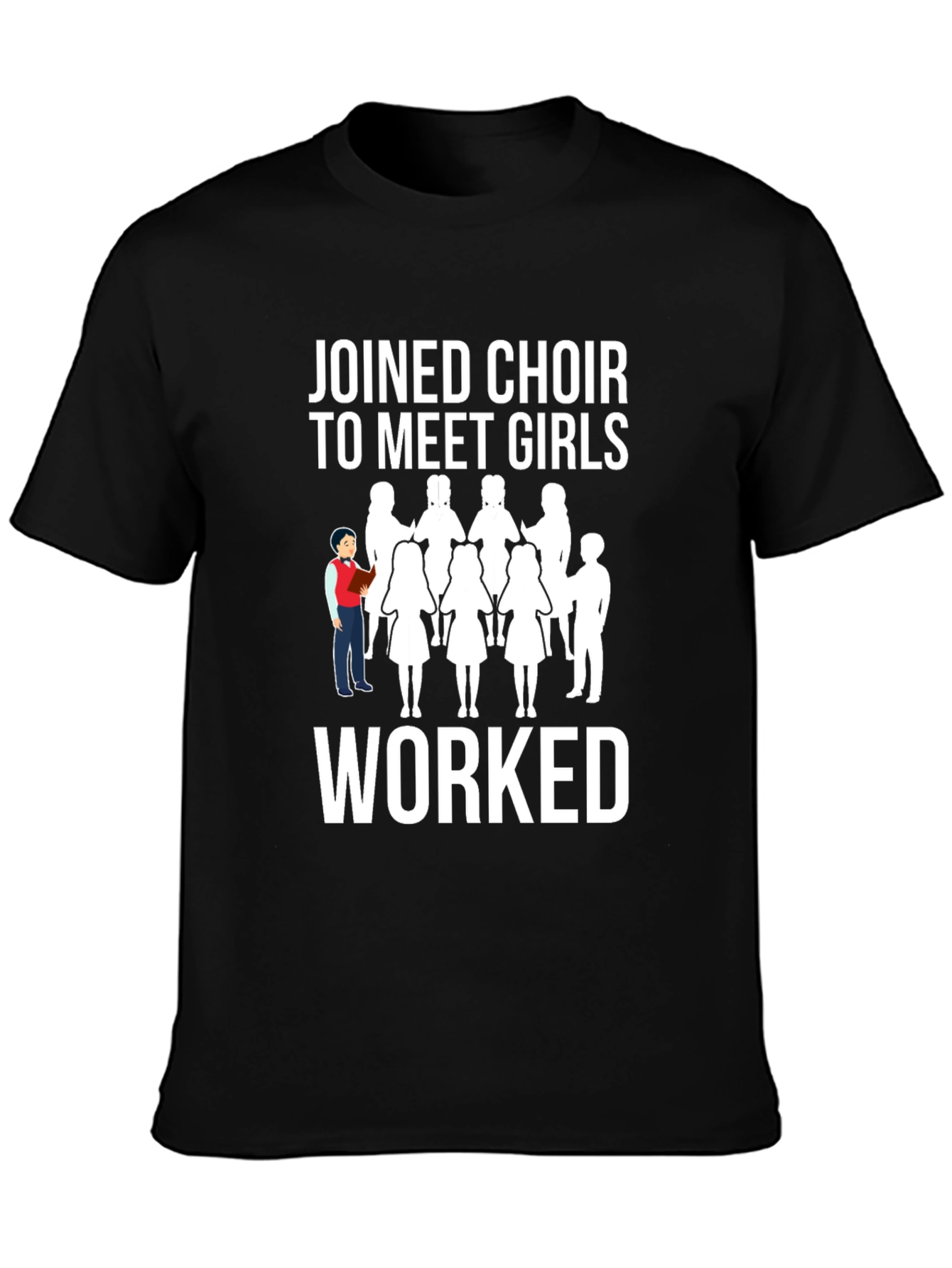Choir Meet Girls T-Shirt - Funny Graphic Tee
