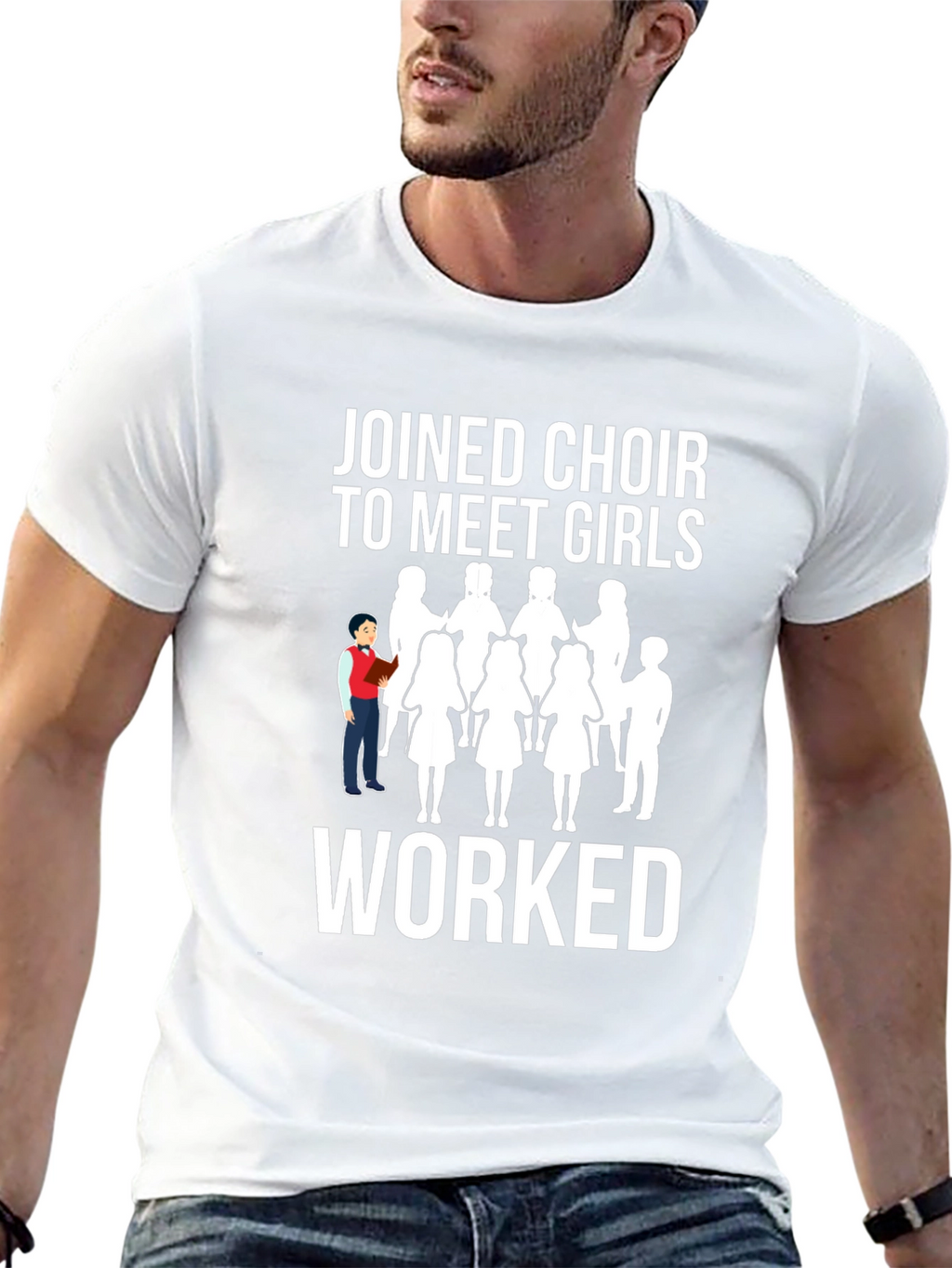Choir Meet Girls T-Shirt - Funny Graphic Tee