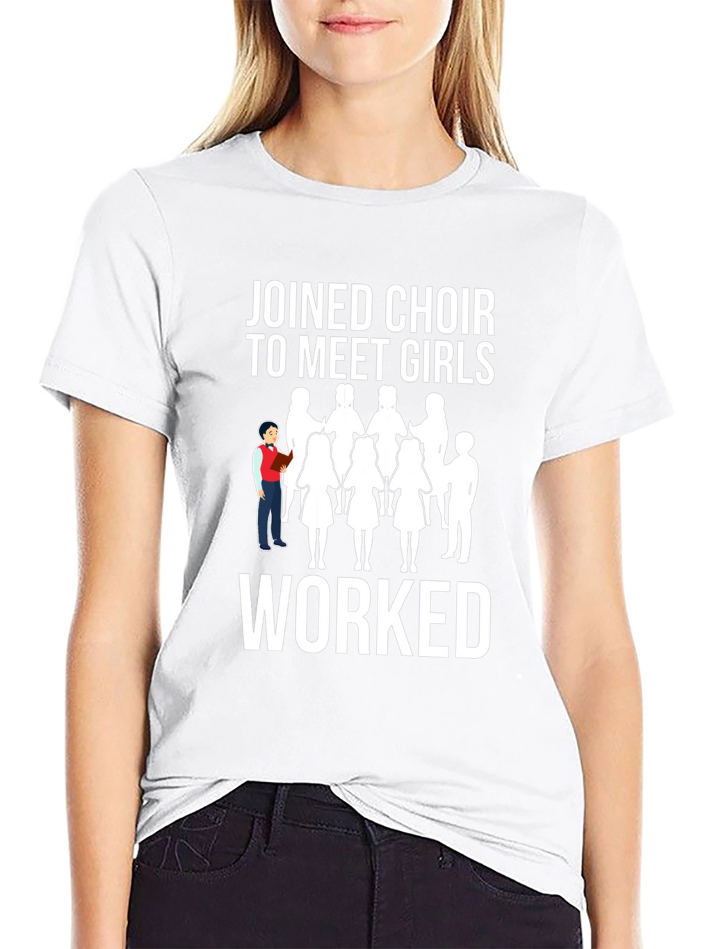 Choir Meet Girls T-Shirt - Funny Graphic Tee