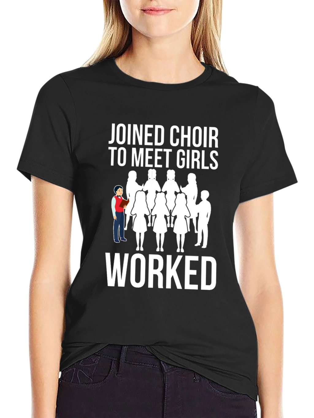 Choir Meet Girls T-Shirt - Funny Graphic Tee