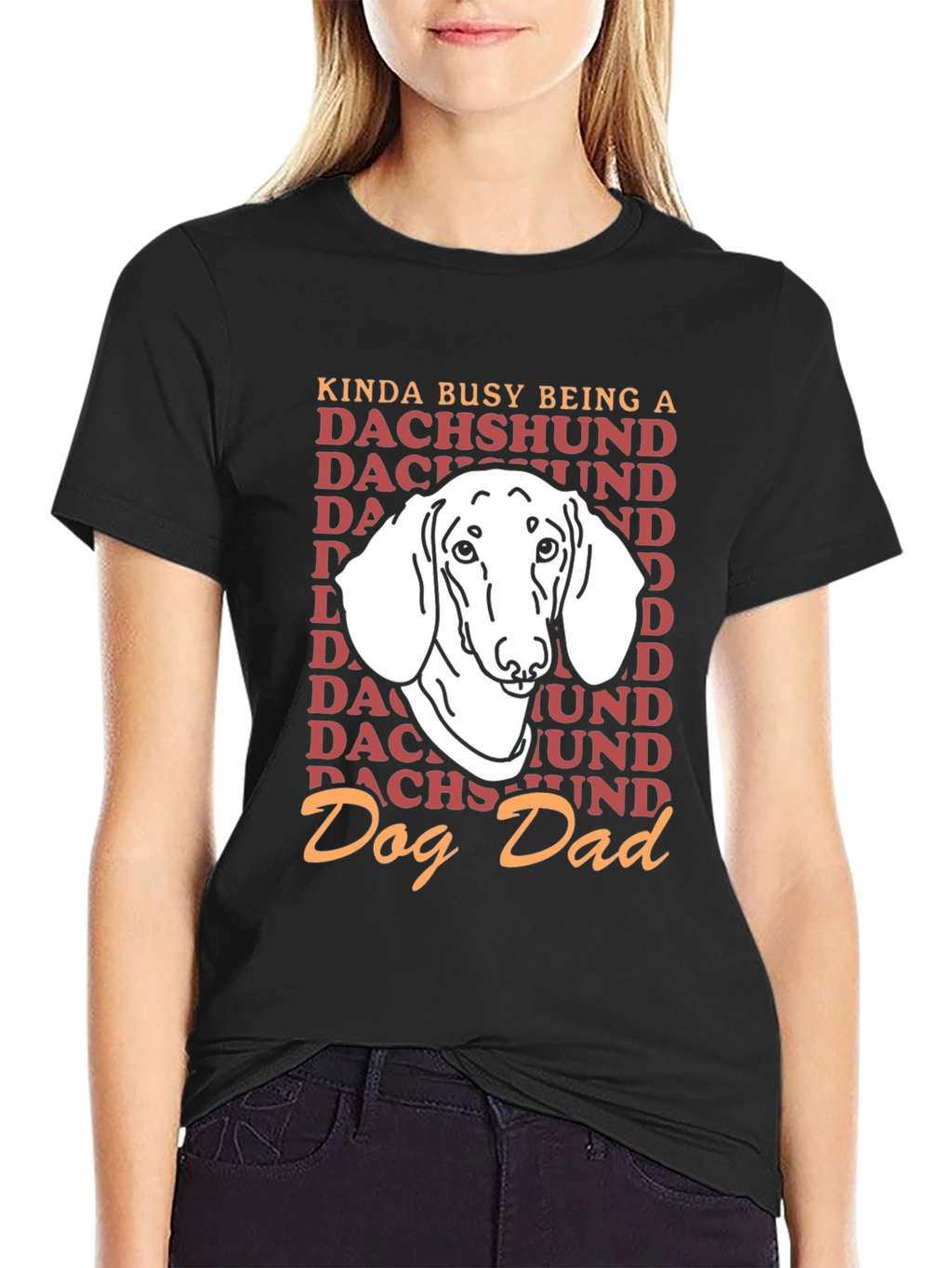 Dachshund Dog Dad Graphic T-Shirt