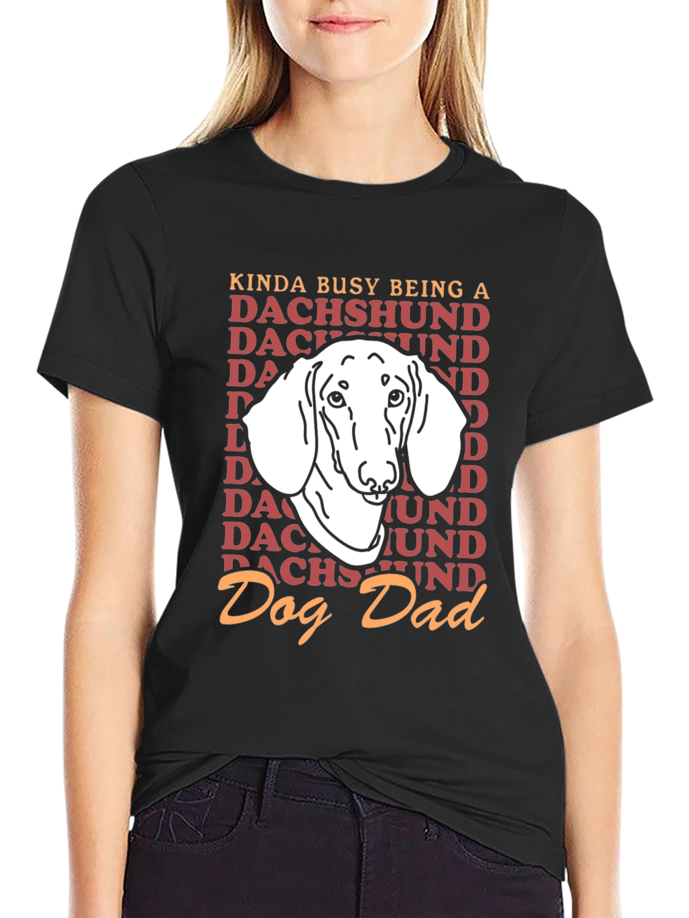 Dachshund Dog Dad Graphic T-Shirt