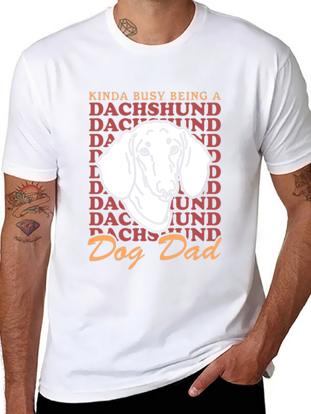Dachshund Dog Dad Graphic T-Shirt