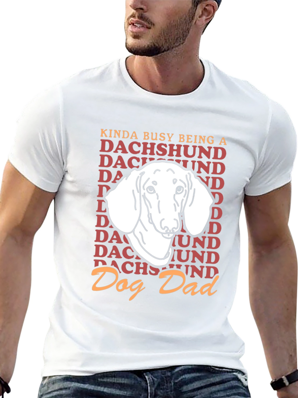 Dachshund Dog Dad Graphic T-Shirt