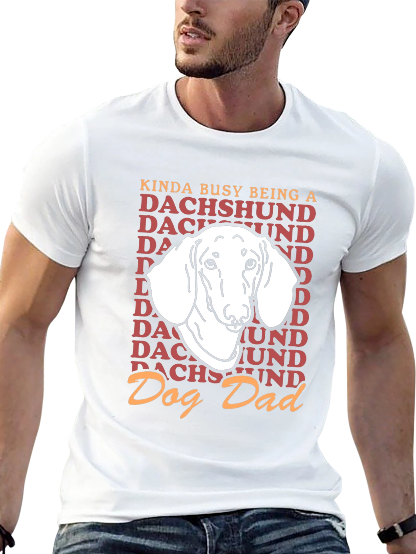 Dachshund Dog Dad Graphic T-Shirt