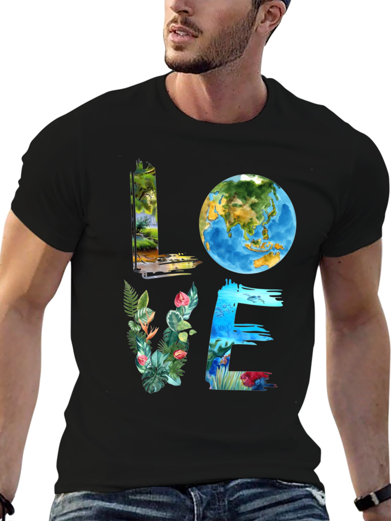 Love Earth Graphic Tee - Nature Inspired
