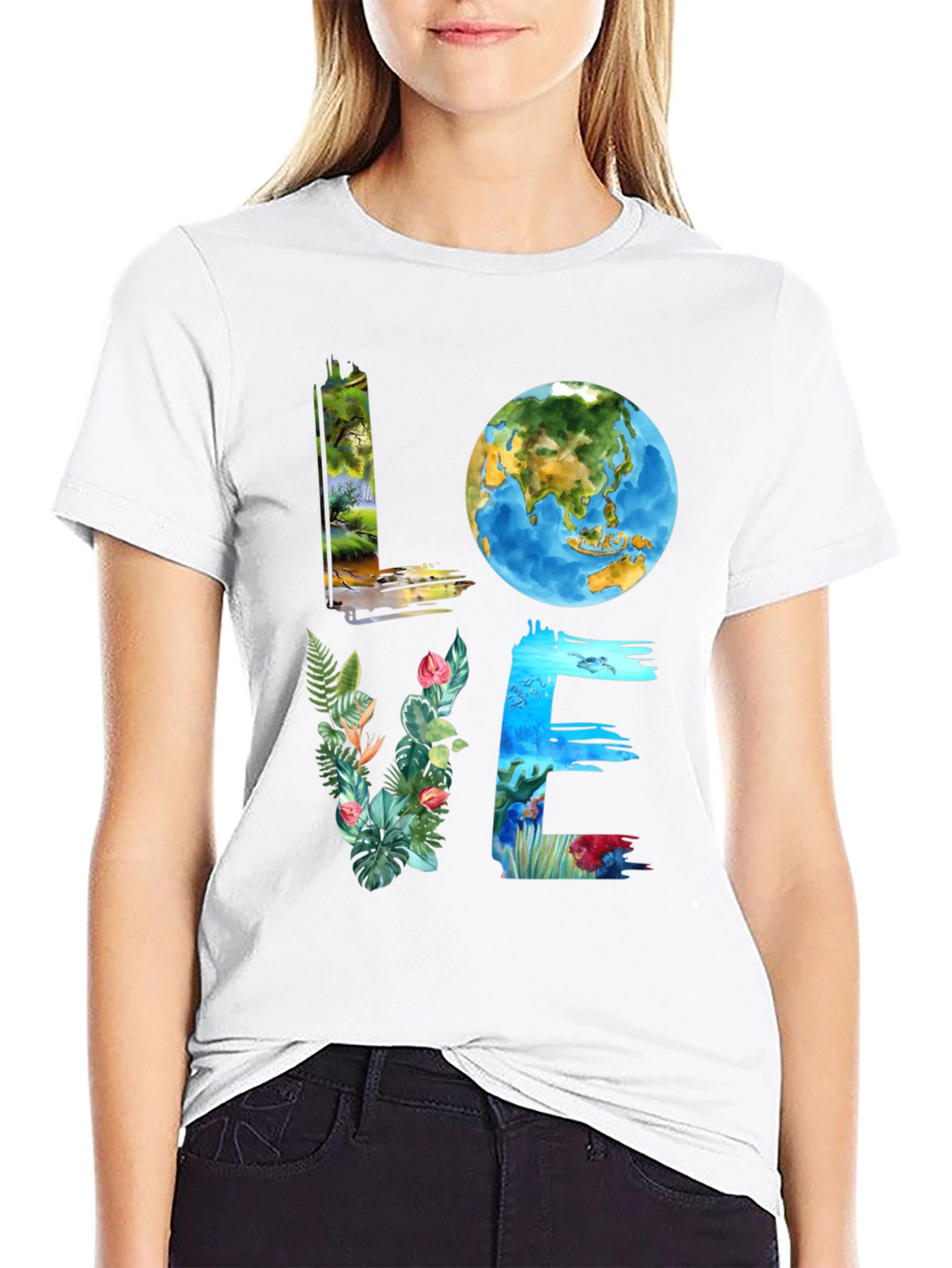 Love Earth Graphic Tee - Nature Inspired