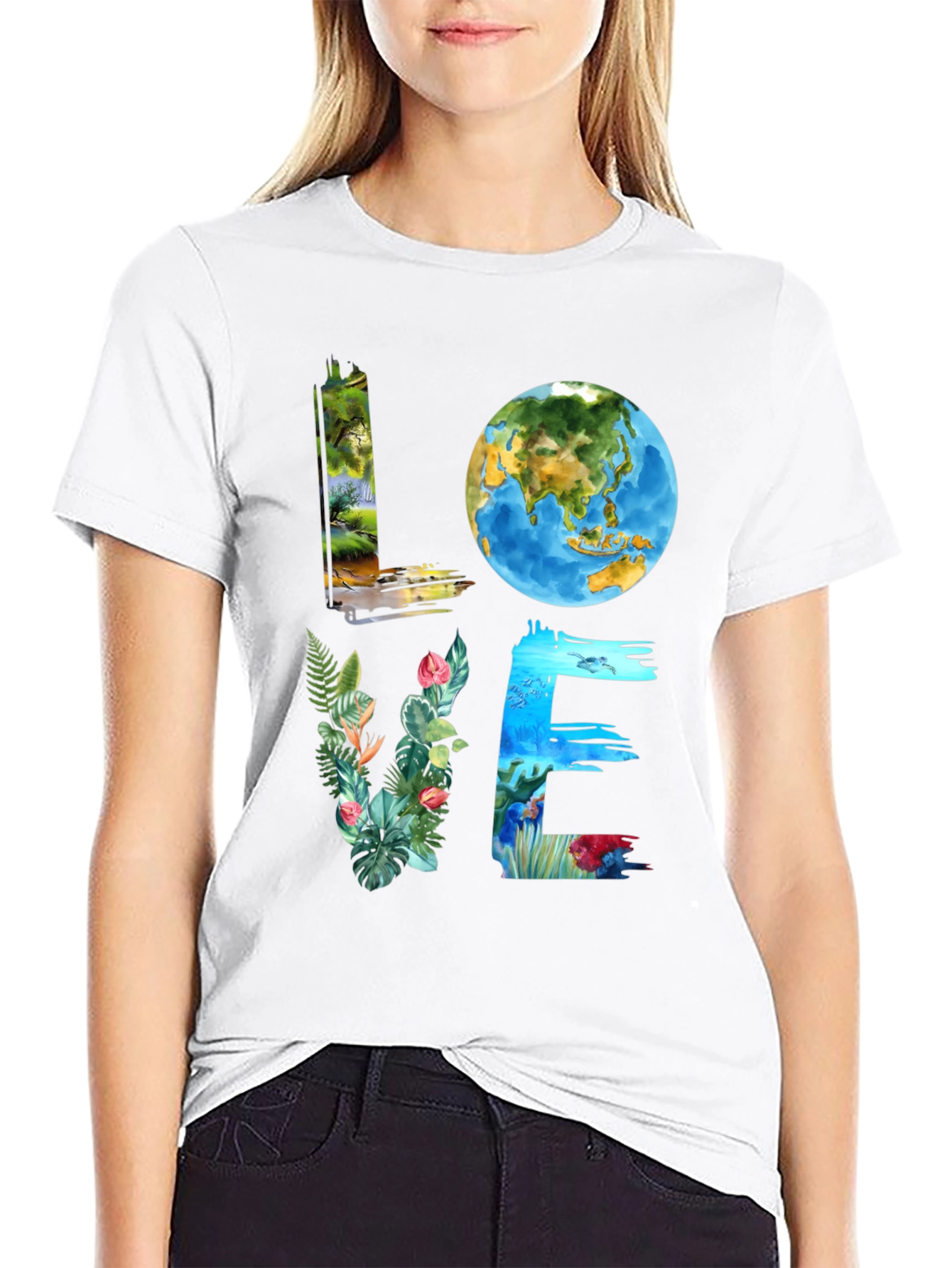 Love Earth Graphic Tee - Nature Inspired