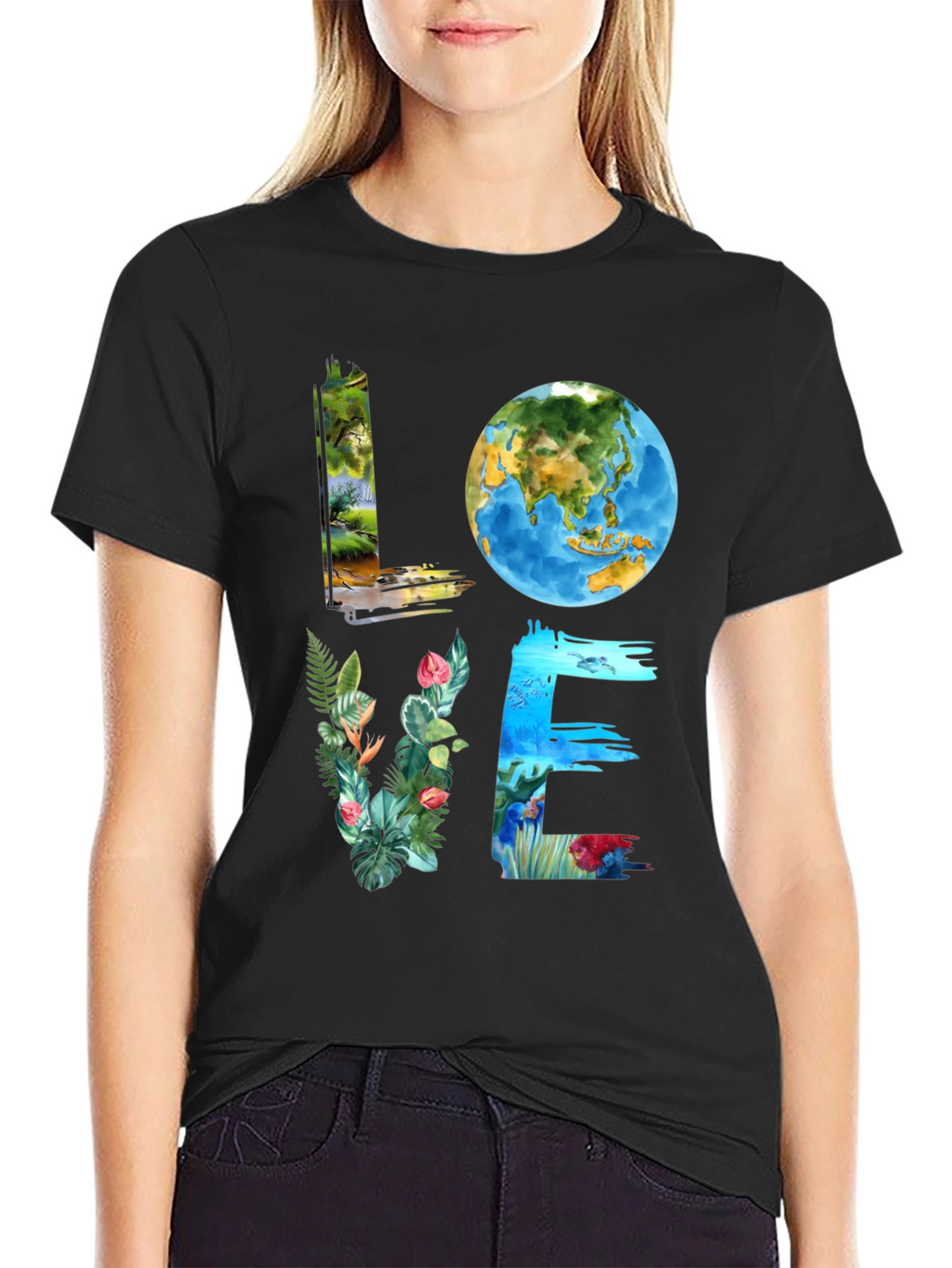 Love Earth Graphic Tee - Nature Inspired
