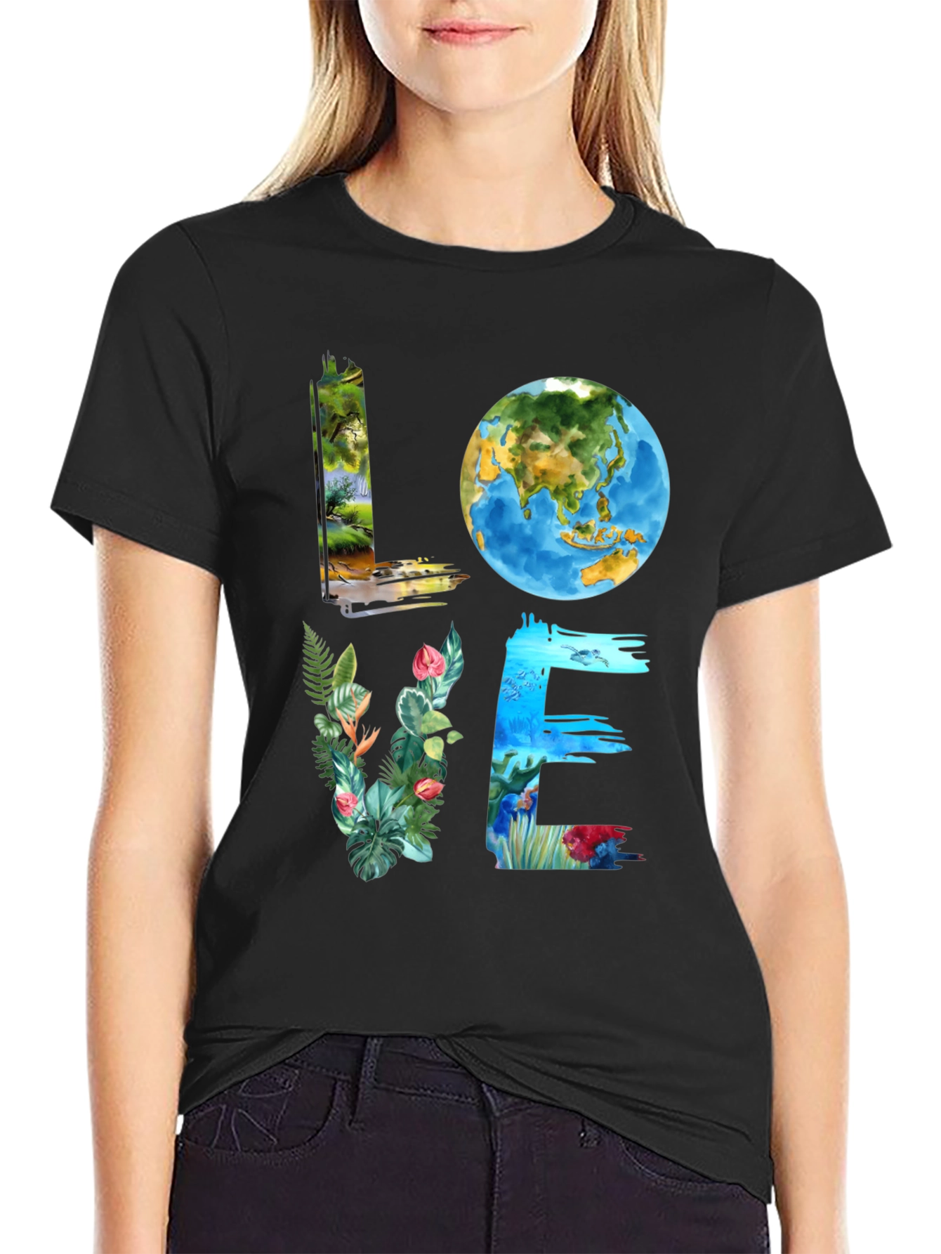 Love Earth Graphic Tee - Nature Inspired