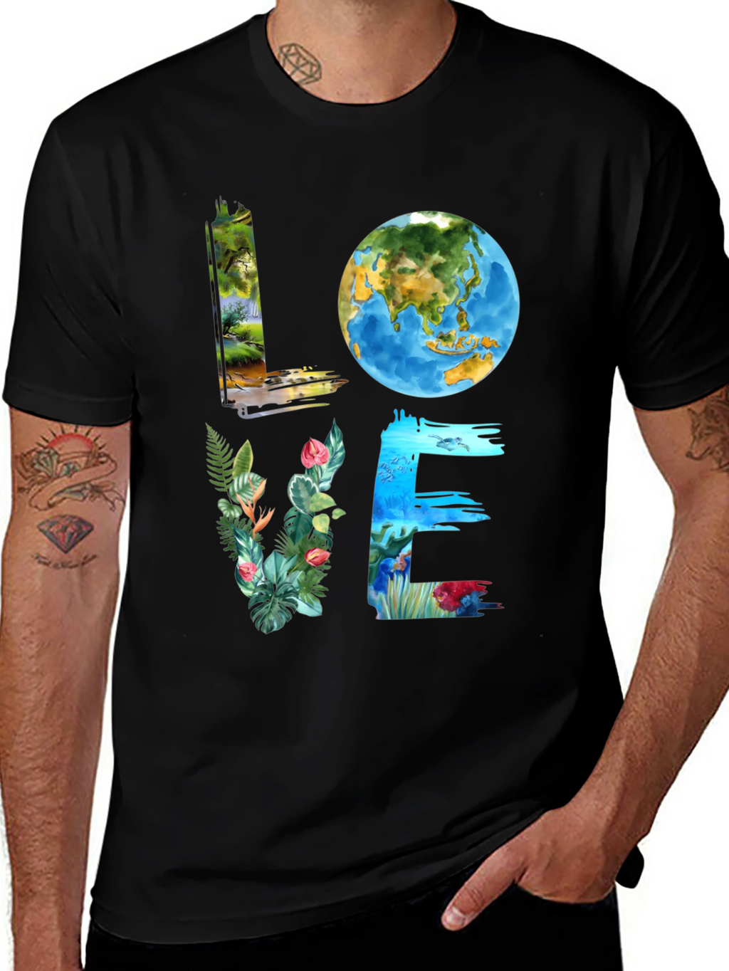 Love Earth Graphic Tee - Nature Inspired