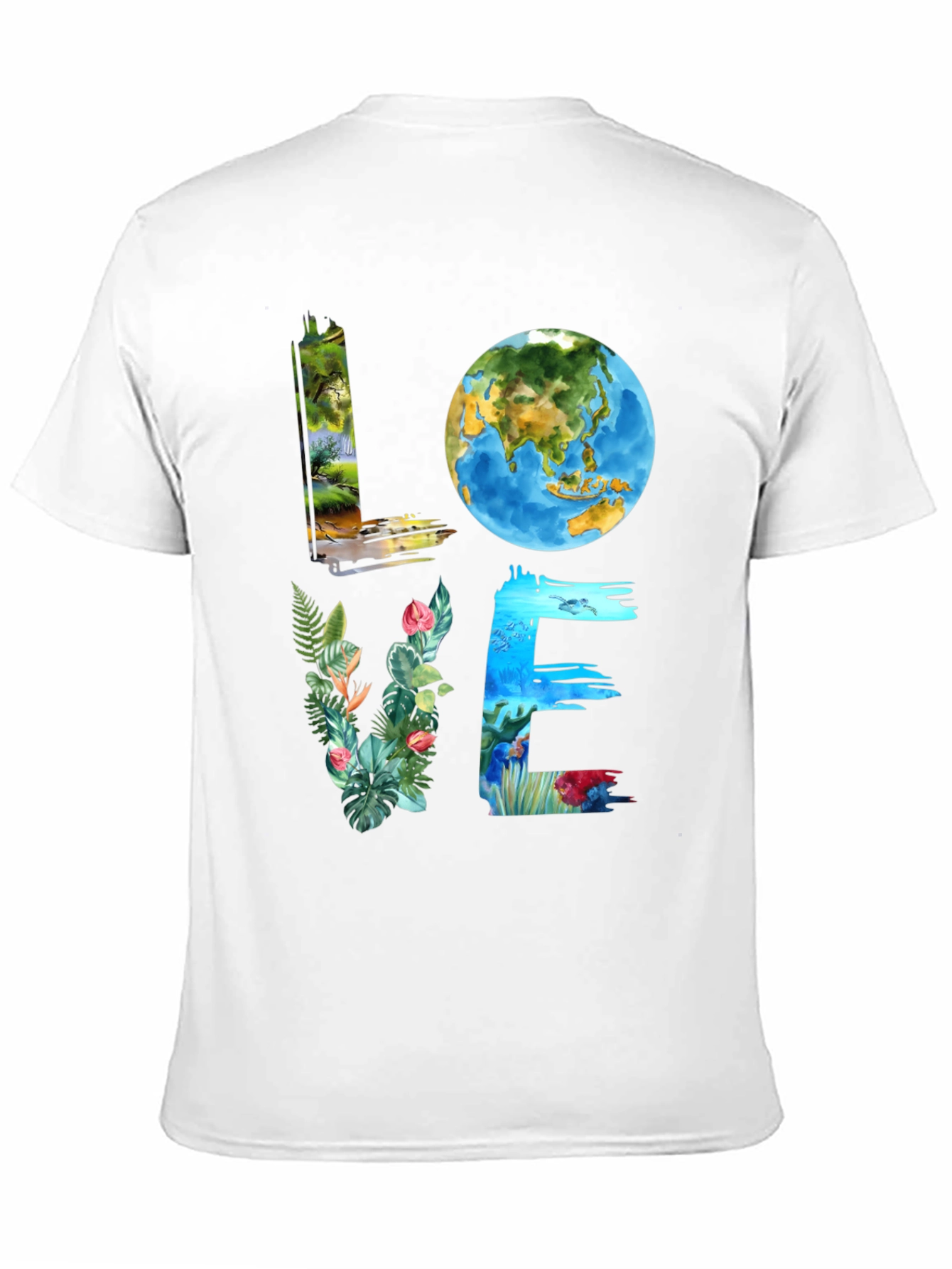Love Earth Graphic Tee - Nature Inspired