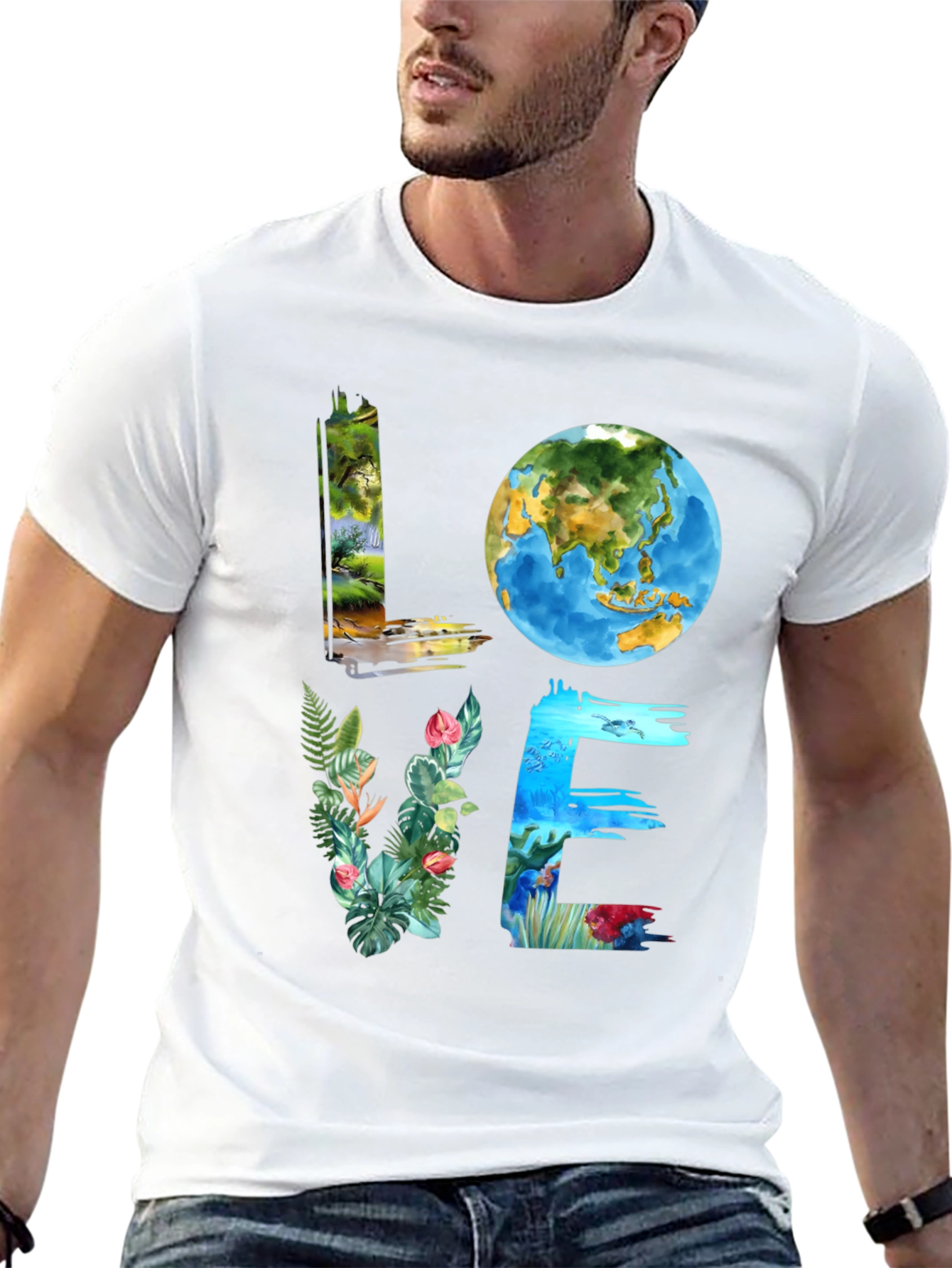 Love Earth Graphic Tee - Nature Inspired