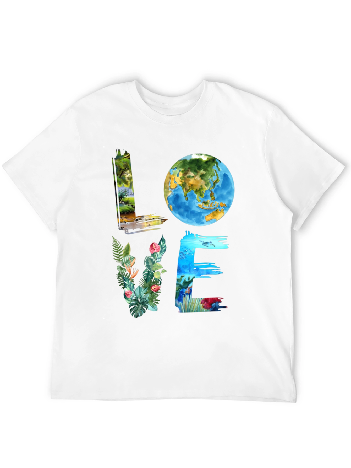 Love Earth Graphic Tee - Nature Inspired