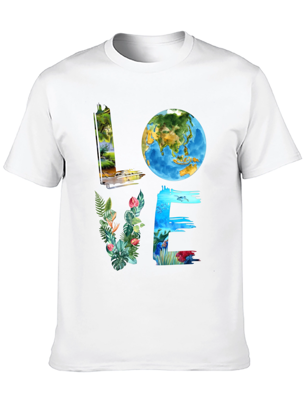 Love Earth Graphic Tee - Nature Inspired