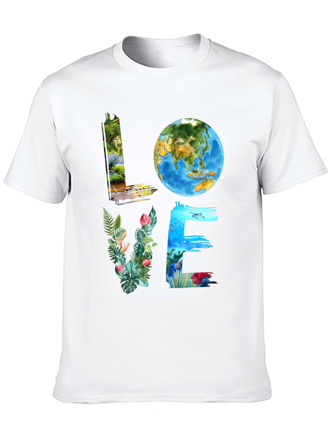 Love Earth Graphic Tee - Nature Inspired