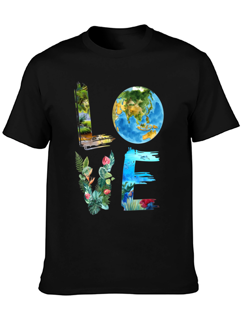 Love Earth Graphic Tee - Nature Inspired