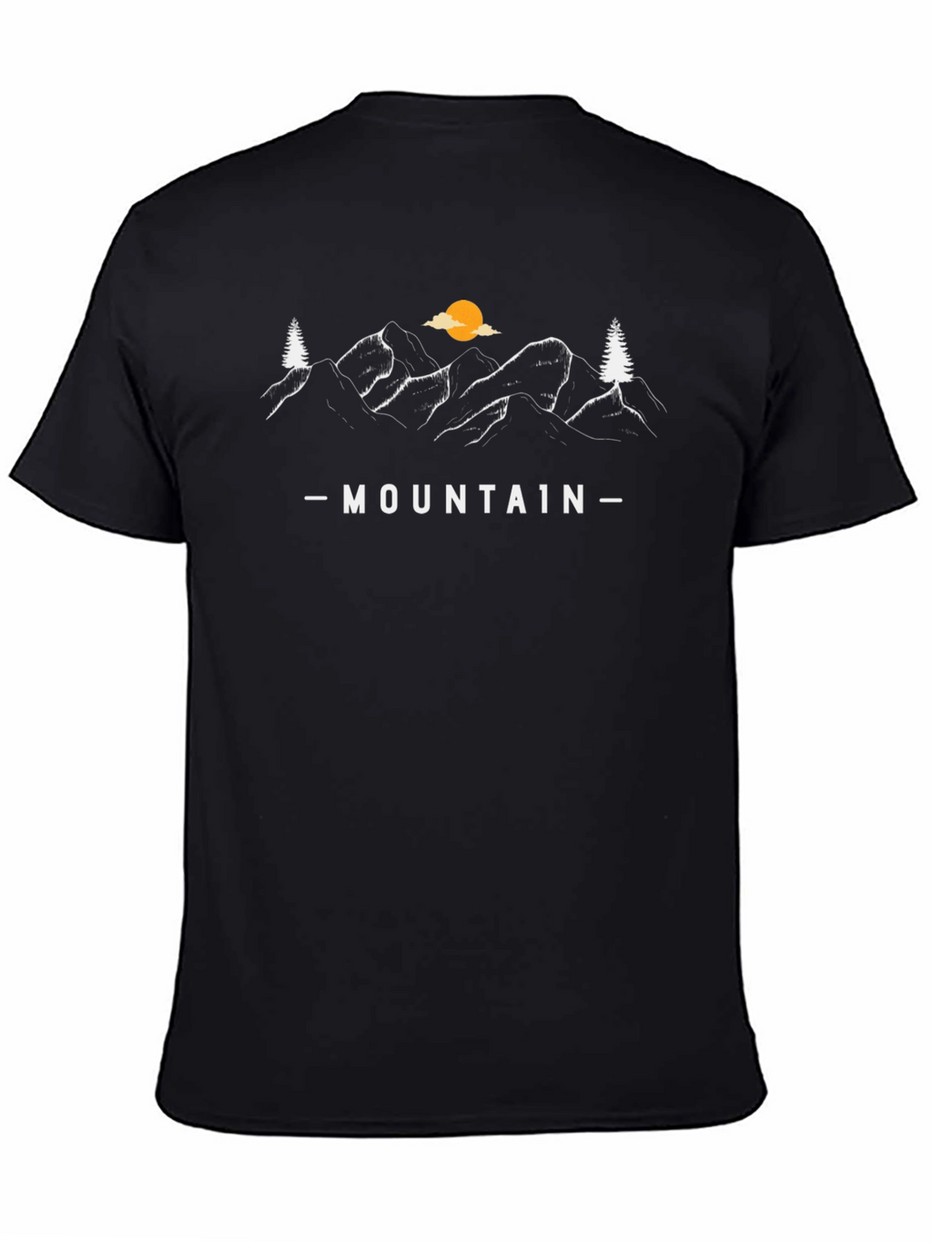 Mountain Graphic Black T-Shirt - Adventure Ready!