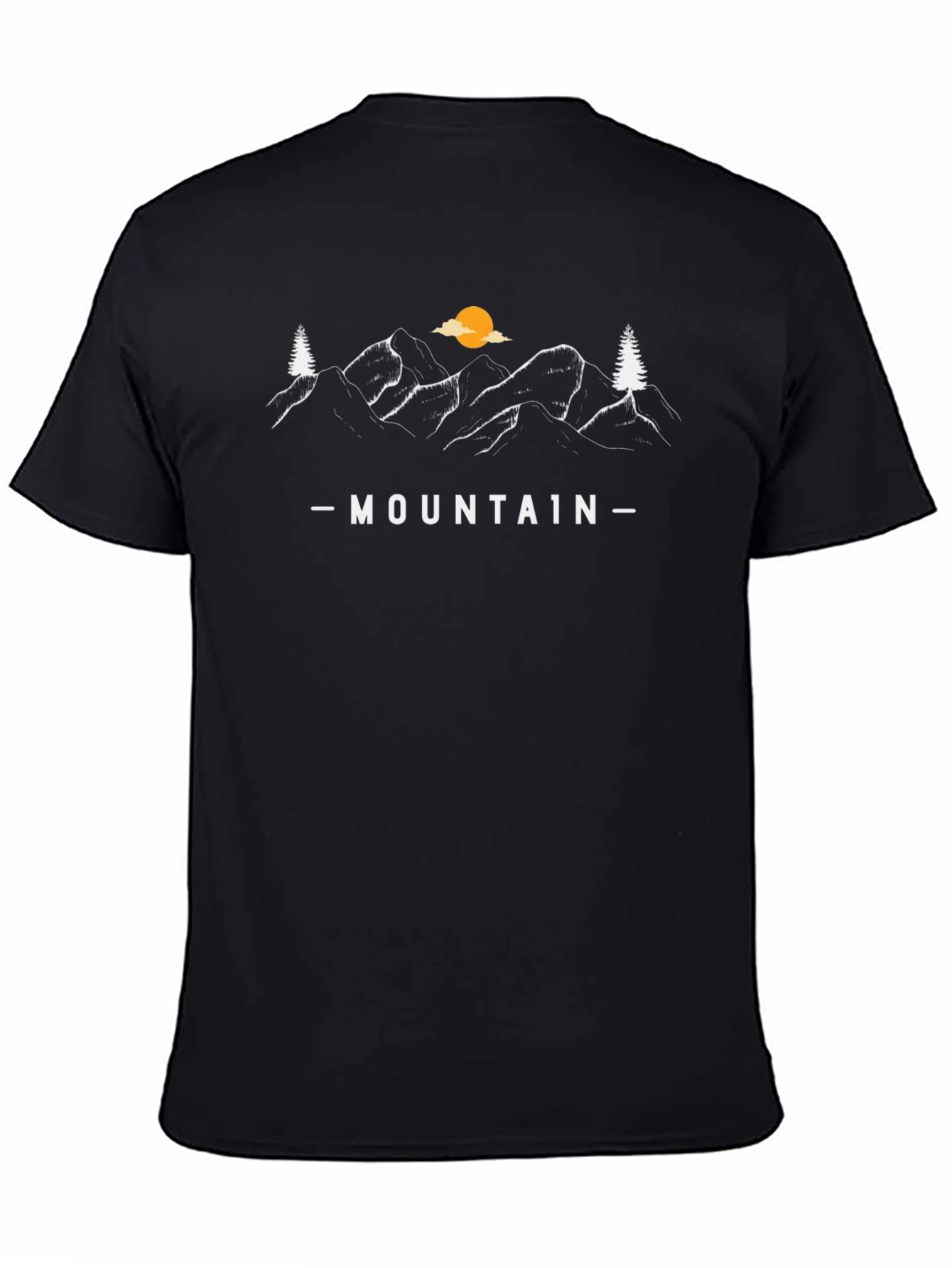 Mountain Graphic Black T-Shirt - Adventure Ready!